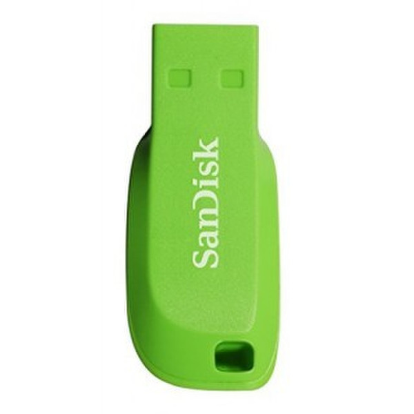 Sandisk Cruzer Blade 16GB 16ГБ USB 2.0 Type-A Зеленый USB флеш накопитель