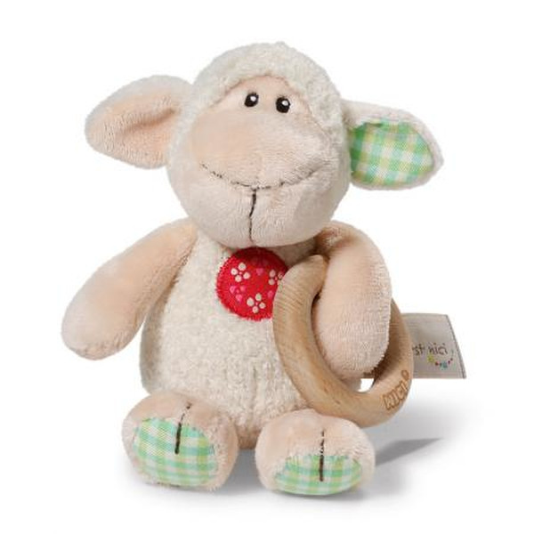 NICI Grabber Lamb Monny Игрушечная овечка Бежевый, Бирюзовый, Красный, Белый