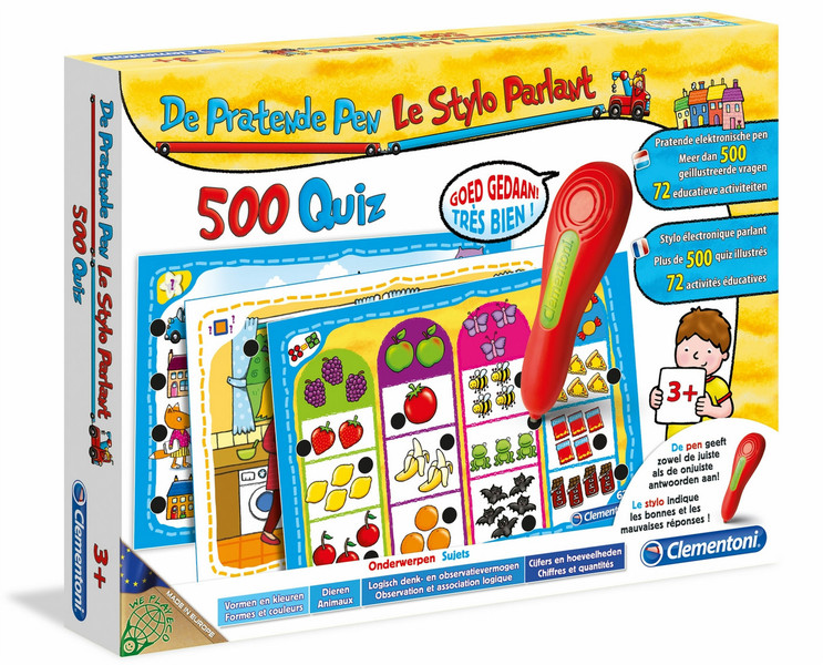 Clementoni Interactieve Pratende pen 500 Quizvragen learning toy