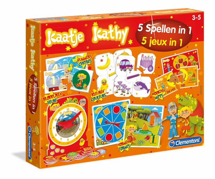 Clementoni Kaatje 5in1 Edu Games learning toy