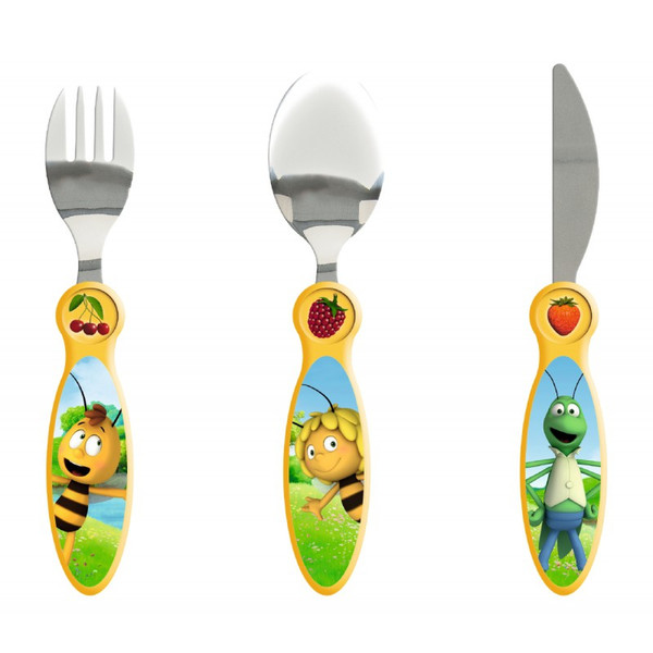 Studio 100 MEMA00001350 Toddler cutlery set Разноцветный ABS синтетика, Нержавеющая сталь toddler cutlery