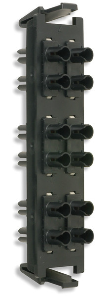 Siemon RIC-F-SA12-01 ST 1pc(s) Black fiber optic adapter