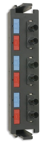 Siemon RIC-F-SA6-01 ST 1pc(s) Black,Blue,Red fiber optic adapter