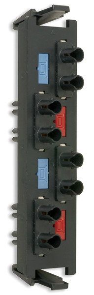 Siemon RIC-F-SA8-01 ST 1pc(s) Black,Blue,Red fiber optic adapter
