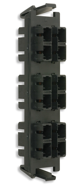 Siemon RIC-F-SC12-01 SC 1pc(s) Black fiber optic adapter