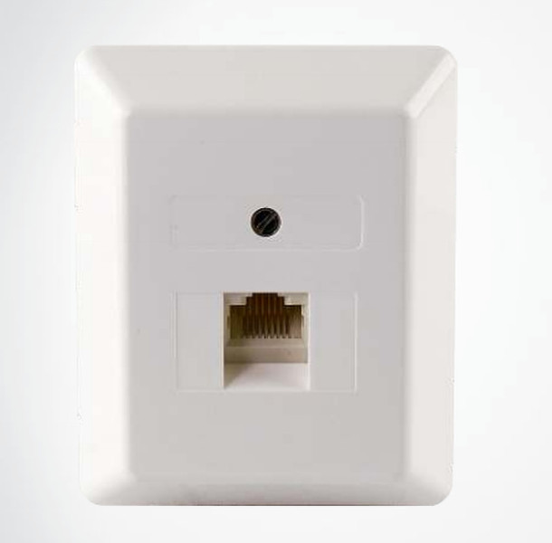 Schwaiger 1x RJ45/RJ12 RJ-45 White socket-outlet