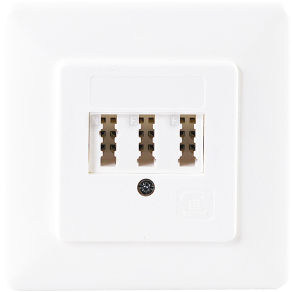 Schwaiger TDU2236 532 TAE White socket-outlet