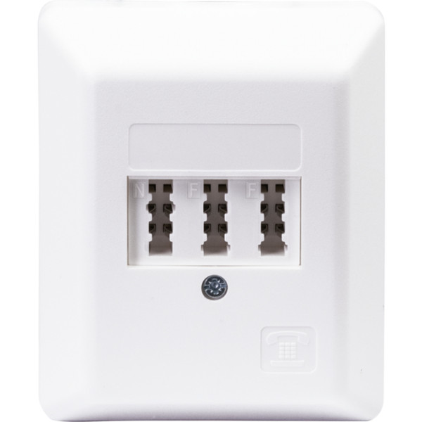 Schwaiger TDA1236 532 TAE White socket-outlet