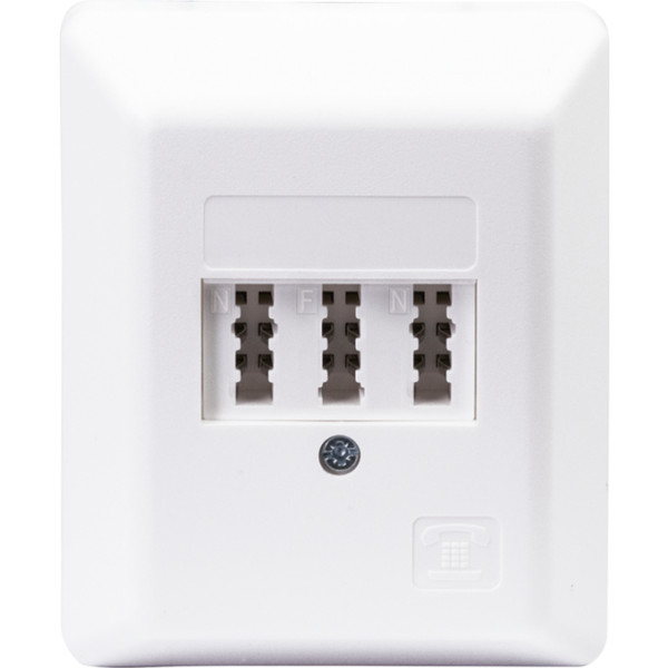 Schwaiger TDA1237 532 TAE White socket-outlet