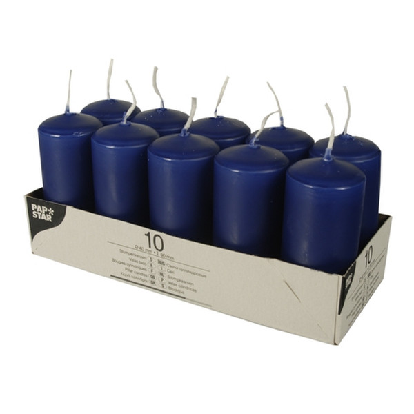 Papstar 17916 Round Blue 10pc(s) wax candle