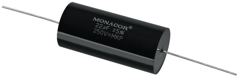 Monacor MKPA-220 Cylindrical Black capacitor