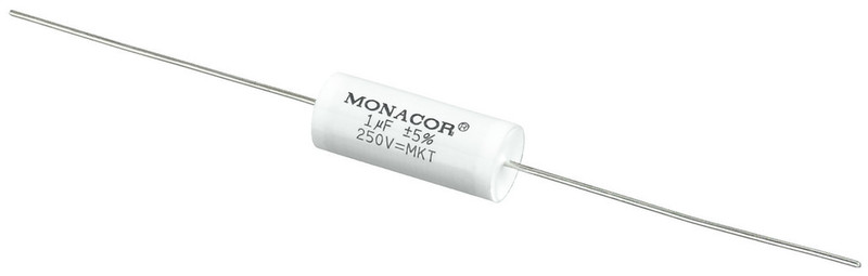 Monacor MKTA-10 Zylindrische Weiß Kondensator