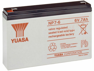 2-Power 6 V, 7 Ah Sealed Lead Acid (VRLA) 7Ah 6V UPS battery