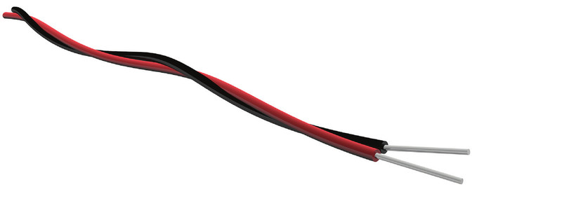 Elmat Yv 2x0,6/1,1 100m Black,White signal cable