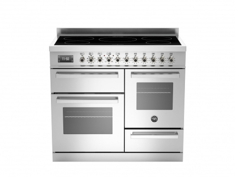 Bertazzoni PRO100 5I MFE T XT Freestanding Induction hob A Stainless steel cooker