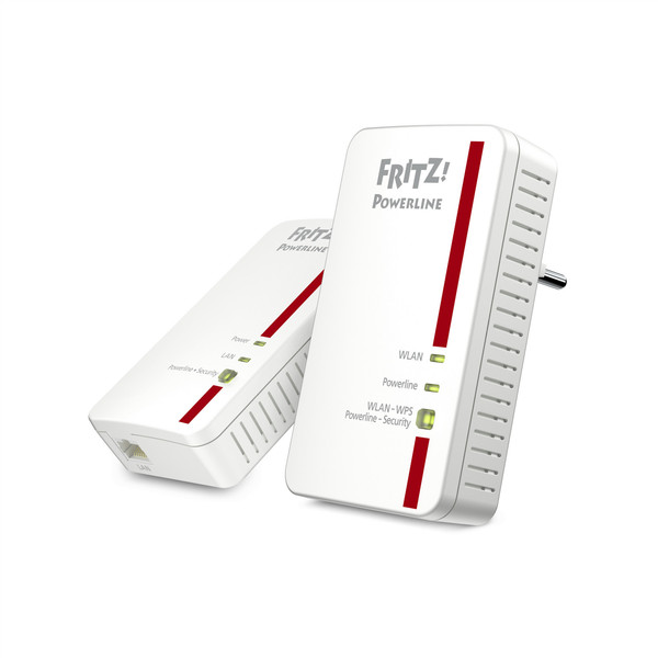 AVM FRITZ!Powerline 1240E WLAN 1200Mbit/s Eingebauter Ethernet-Anschluss WLAN Weiß 1Stück(e) PowerLine Netzwerkadapter