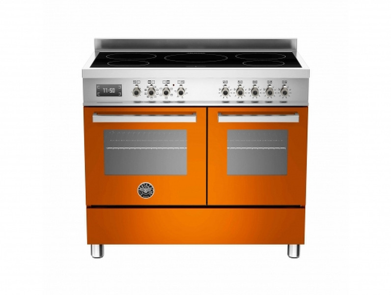 Bertazzoni PRO100 5I MFE D AR T Freestanding Induction hob A Orange,Stainless steel cooker