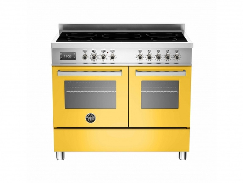 Bertazzoni PRO100 5I MFE D GI T Freistehend Induktionskochfeld A Edelstahl, Gelb Küchenherd