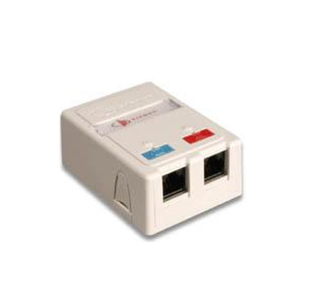 Siemon MX-SM1-02 RJ-45 White outlet box