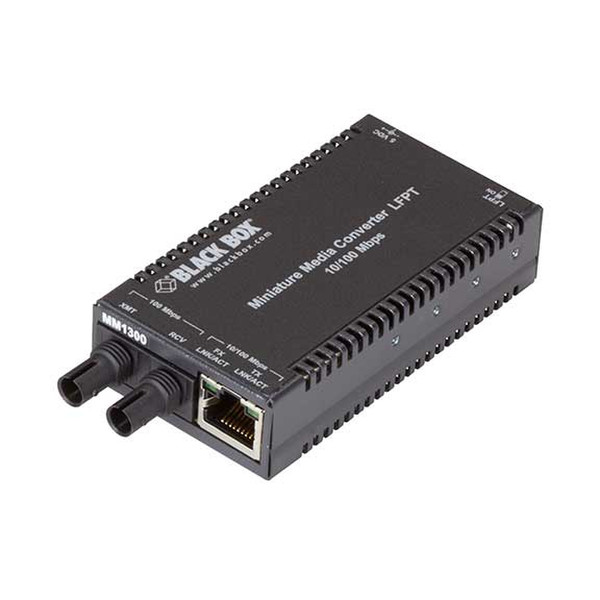 Black Box LHC013A-R3 100Мбит/с 1300нм Multi-mode Черный сетевой медиа конвертор