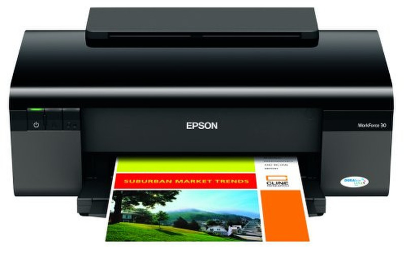 Epson WorkForce 30 Inkjet Printer - Color Inkjet - 38 ppm Mono - 27 pp Цвет 5760 x 1440dpi A4 струйный принтер