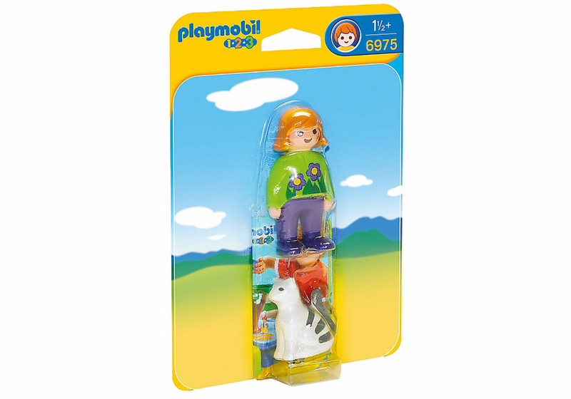 Playmobil 1.2.3 Woman with Cat