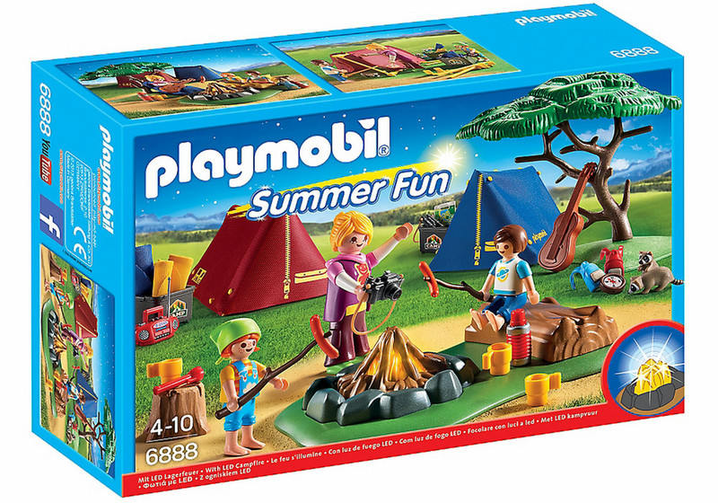 Playmobil Summer Fun Camp Site with LED Fire