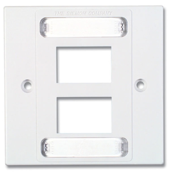 Siemon MX-BFP-S-04-25 White switch plate/outlet cover