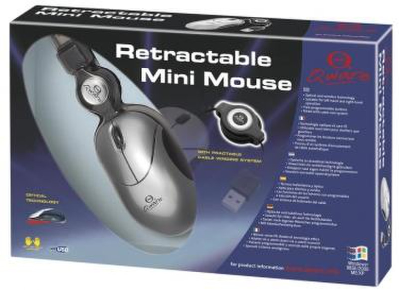 Qware Mini Notebook Mouse RF Wireless Optisch 800DPI Maus