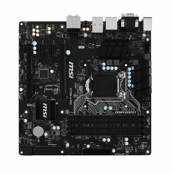 MSI H170M-A PRO Intel H170 LGA1151 Микро ATX материнская плата