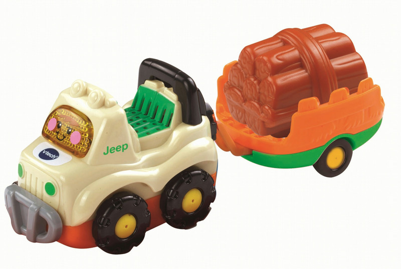 VTech Toet Toet Auto's Jimmy Jeep & Aanhanger Junge/Mädchen Lernspielzeug