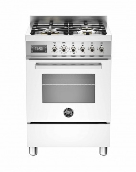 Bertazzoni PRO60 4 MFE S BI T Отдельностоящий Gas hob A Белый кухонная плита