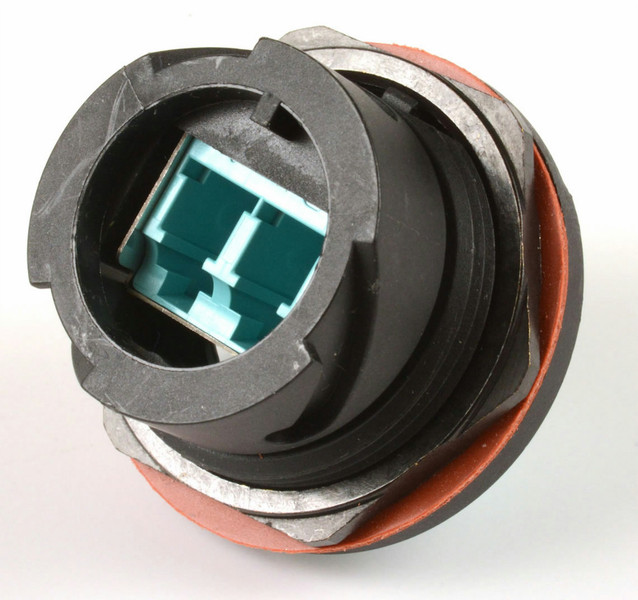 Siemon XLCQ-MM LC 1шт Черный, Оранжевый, Бирюзовый волоконно-оптический адаптер