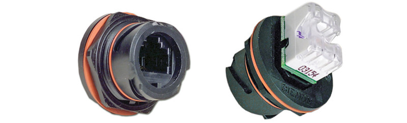 Siemon X5 RJ-45 Black,Orange socket-outlet