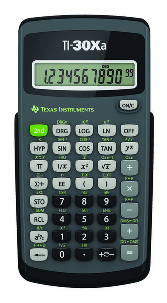 Texas Instruments TI-30Xa Pocket Scientific calculator Black,Grey