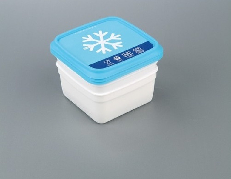 Plastinox 5410801830235 Lunch container 0.5l Blau, Weiß 3Stück(e) Brotdose