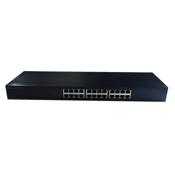Connection N&C CNC-SG24 Gigabit Ethernet (10/100/1000) 1U Black network switch