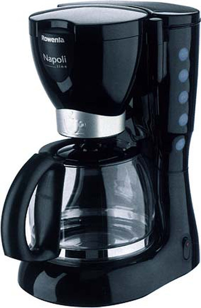 Rowenta Napoli CG133 Drip coffee maker 1.5L 15cups Black,Silver