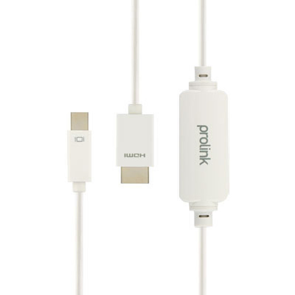 PROLINK Mini DisplayPort/HDMI, 2 m 2m Mini DisplayPort HDMI White