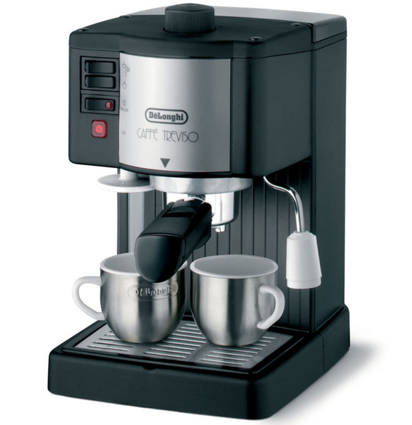 DeLonghi BAR14F Отдельностоящий Руководство Espresso machine 1л Алюминиевый, Черный