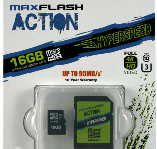 MaxFlash SD16GTFU3M-R 16ГБ MicroSDHC UHS-I Class 10 карта памяти
