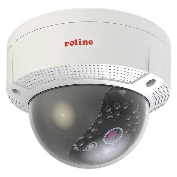ROLINE 21.19.7309 IP security camera Innen & Außen Kuppel Weiß Sicherheitskamera