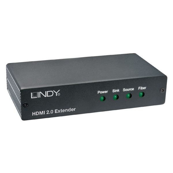 Lindy 38204 AV transmitter & receiver Schwarz Audio-/Video-Leistungsverstärker