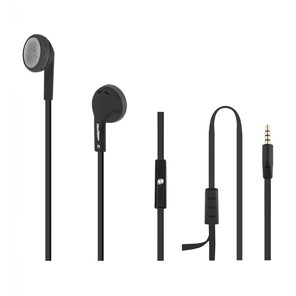 Qoltec 50805 In-ear Binaural Wired Black mobile headset