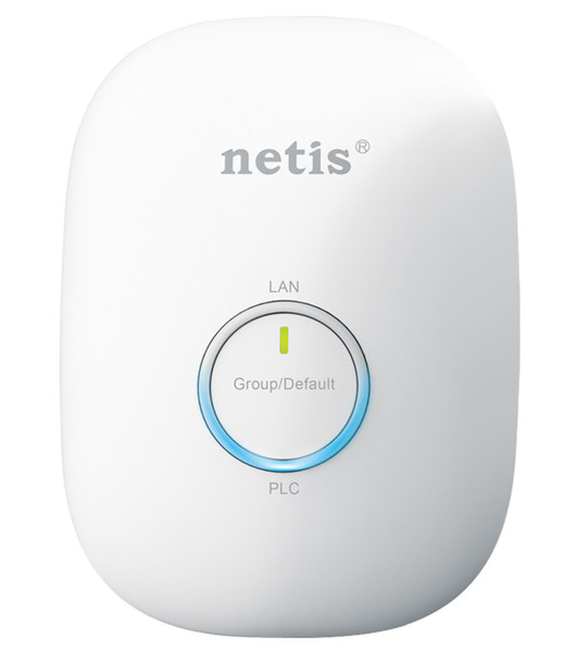 Netis System PL7500 500Mbit/s Eingebauter Ethernet-Anschluss WLAN Weiß 2Stück(e) PowerLine Netzwerkadapter