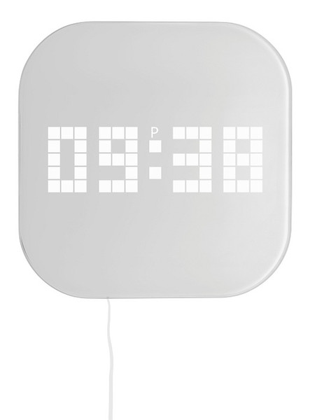 TFA 60.4000 Digital wall clock Прямоугольник Серый