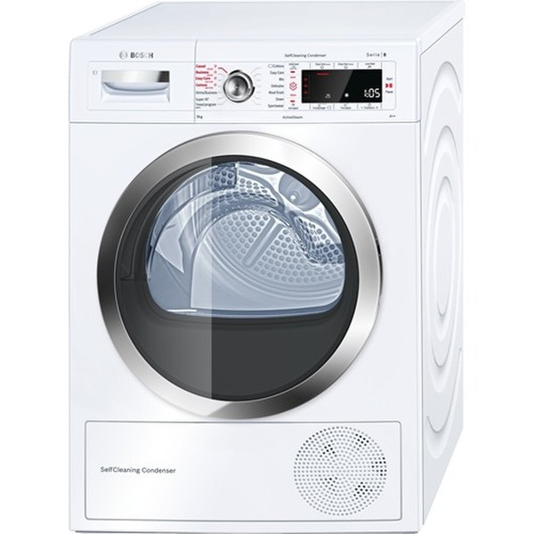 Bosch WTW85530BY freestanding Front-load 9kg A++ White tumble dryer