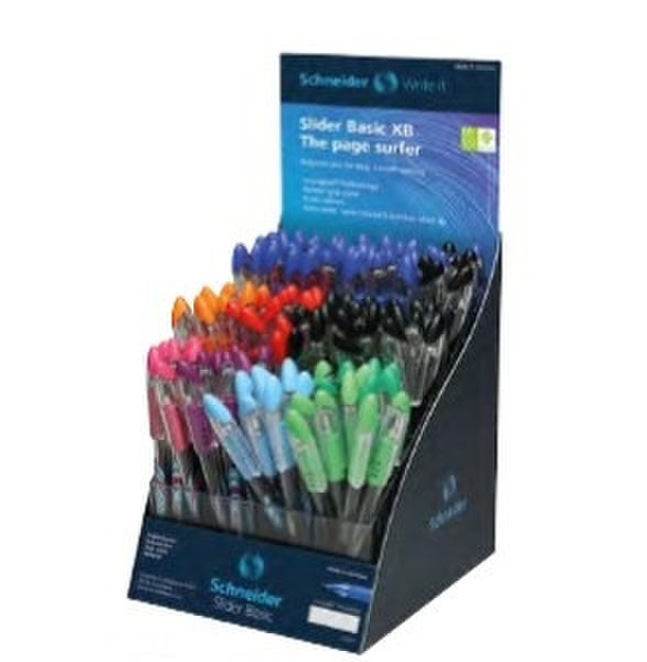 Schneider Slider Basic Stick ballpoint pen Extra Bold Black,Blue,Green,Light Blue,Light Green,Orange,Pink,Red,Violet 120pc(s)