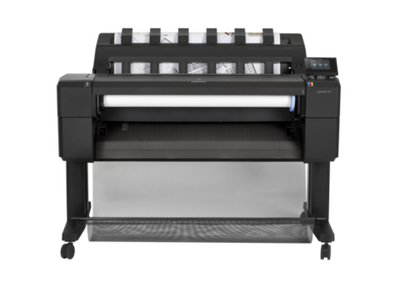 HP Designjet T930 36-in Цвет Термальная струйная 2400 x 1200dpi A0 (841 x 1189 mm) Черный крупно-форматный принтер