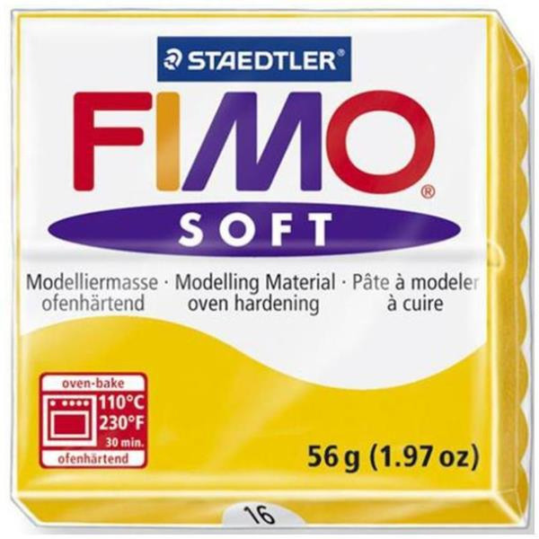 Staedtler FIMO soft Модельная глина 56г Желтый 1шт